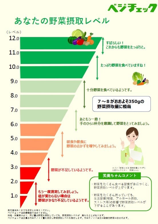 ベジチェックツールページ｜カゴメの健康サービス事業