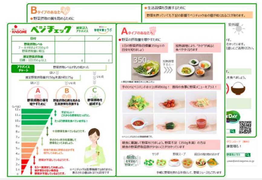 ベジチェックツールページ｜カゴメの健康サービス事業